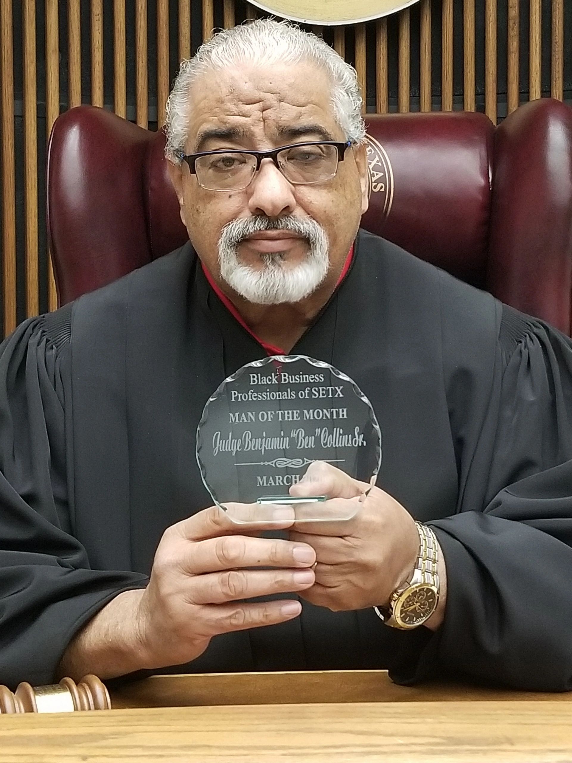 Man of the Month March 2020 Judge Benjamin